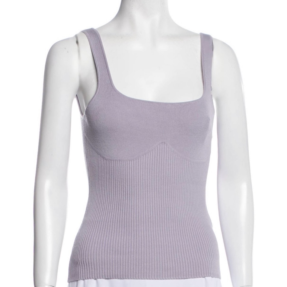 Ba&Sh Ribbed Knit Tank Top - Xs
